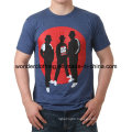 Fashion Printing Custom Cotton Hot Wholesale Round Neck Men′s T-Shirt